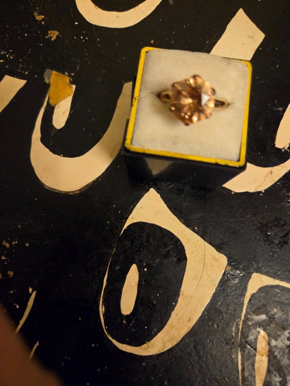 Citrine colored ring